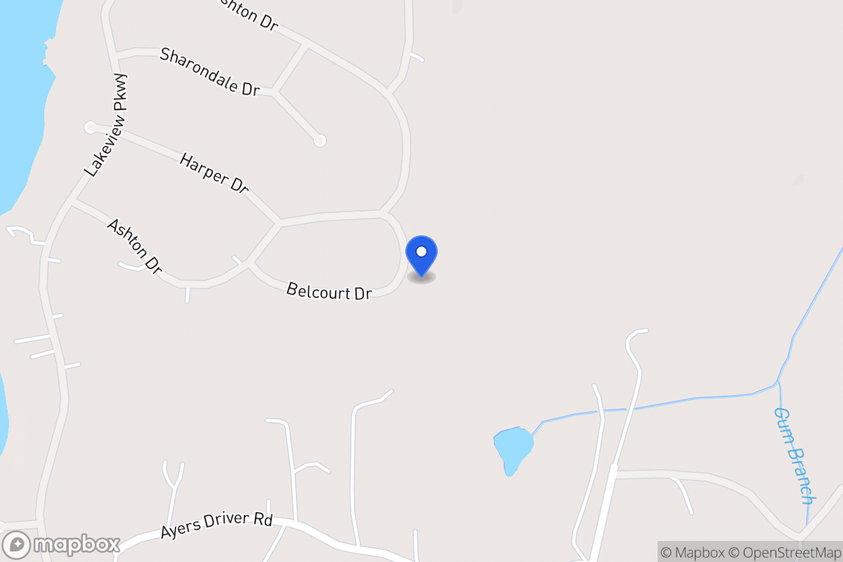 Map of 2156 Belcourt Dr