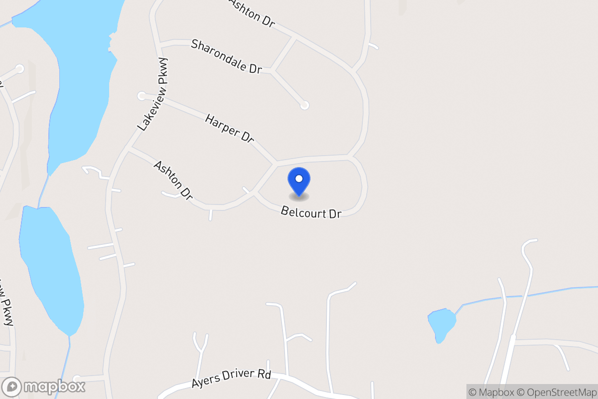 Map of 2161 Belcourt Dr