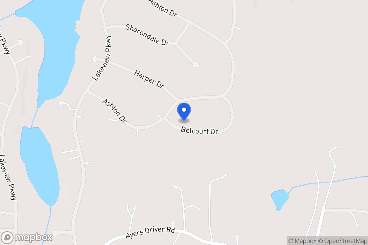 Map of 2162 Belcourt Dr