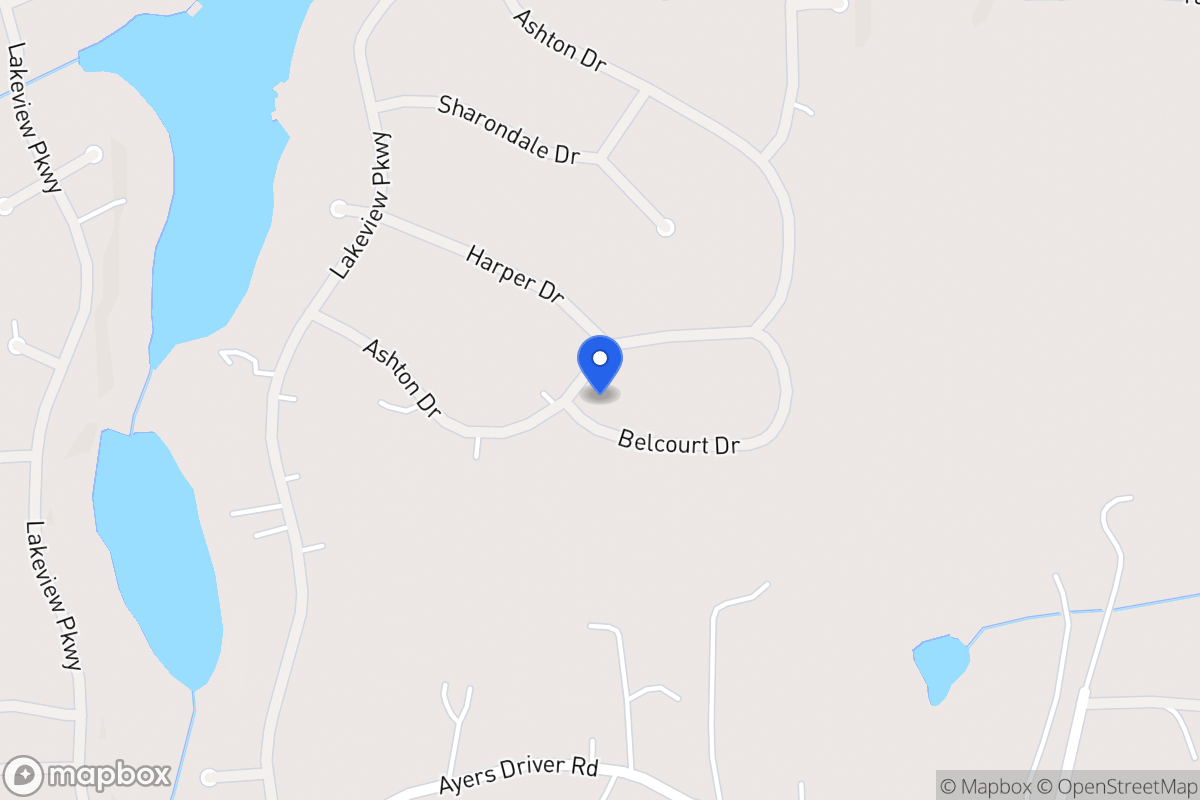 Map of 2163 Belcourt Dr