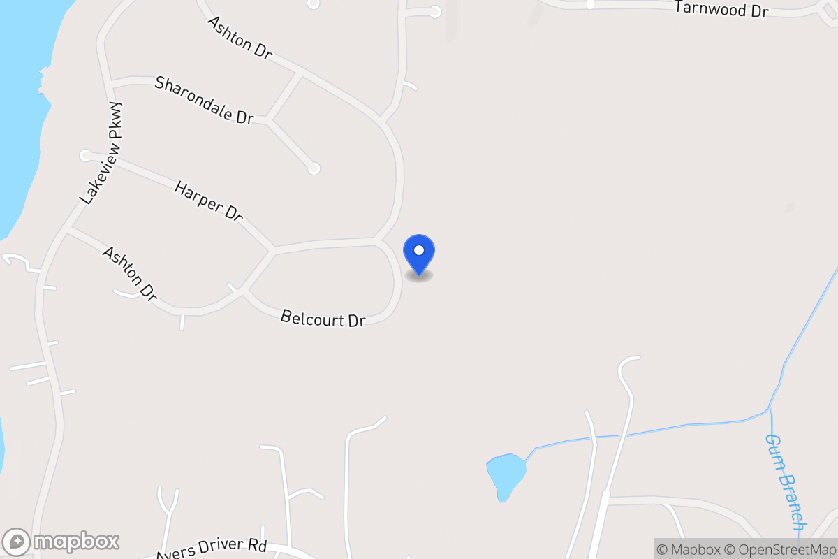 Map of 2170 Belcourt Dr