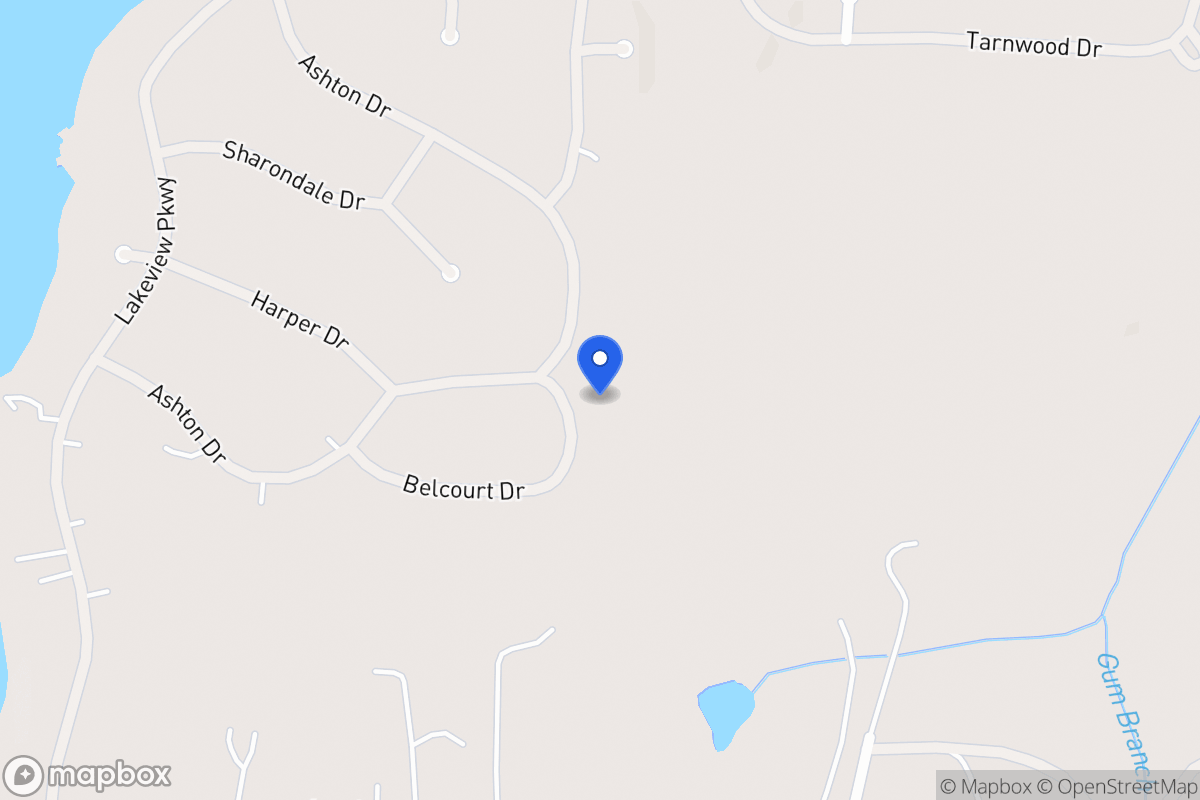 Map of 2171 Belcourt Dr