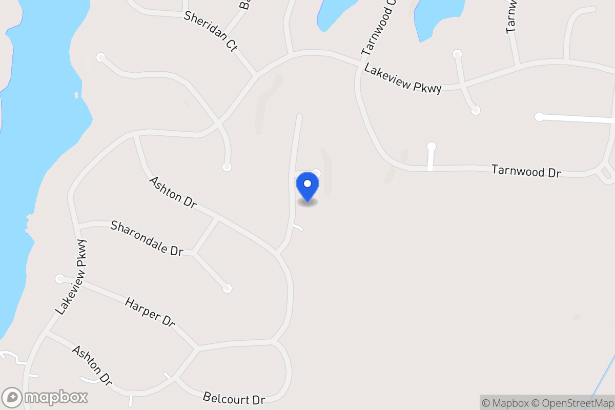 Map of 2182 Briarwood Ct