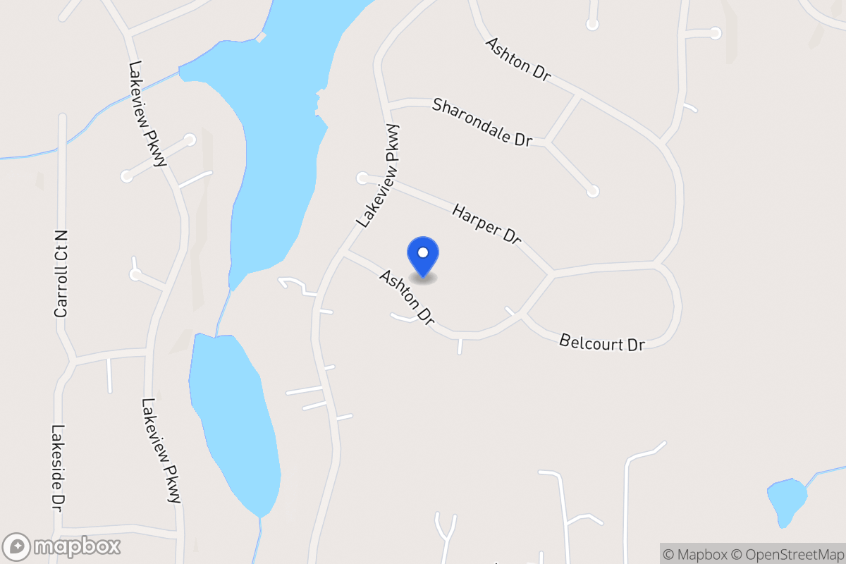 Map of 2206 Ashton Dr