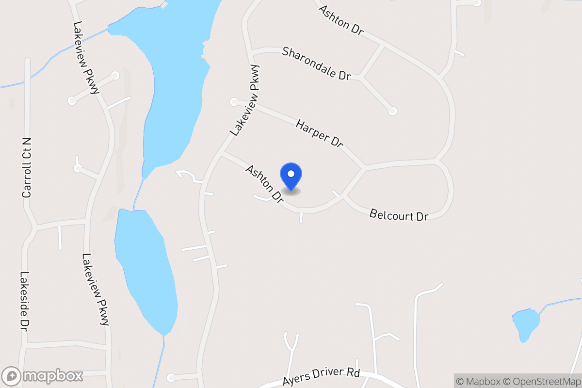 Map of 2207 Ashton Dr