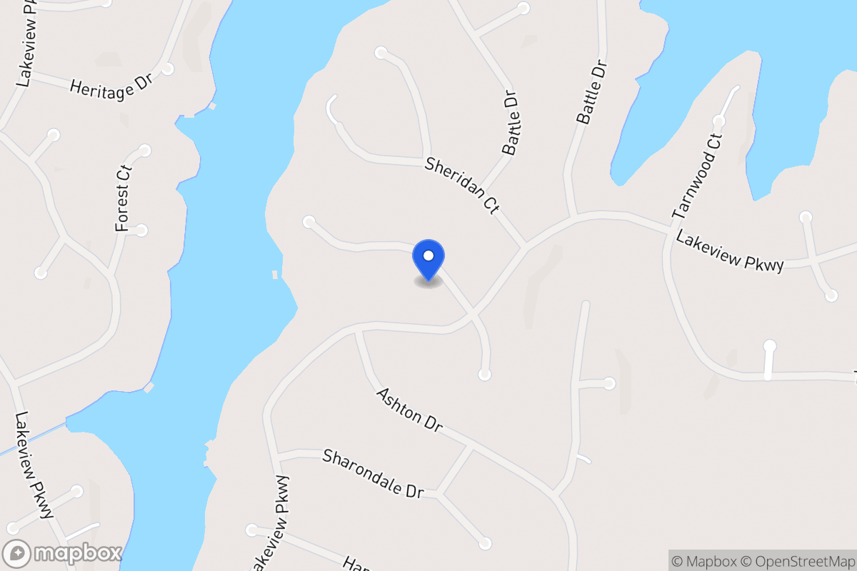 Map of 2297 Larchmont Ct