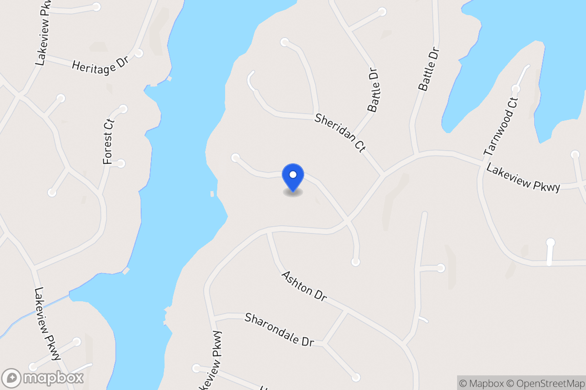 Map of 2300 Larchmont Ct