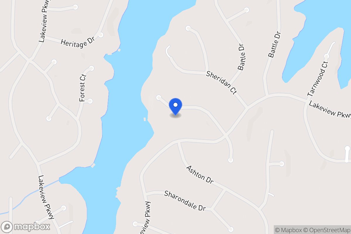 Map of 2302 Larchmont Ct