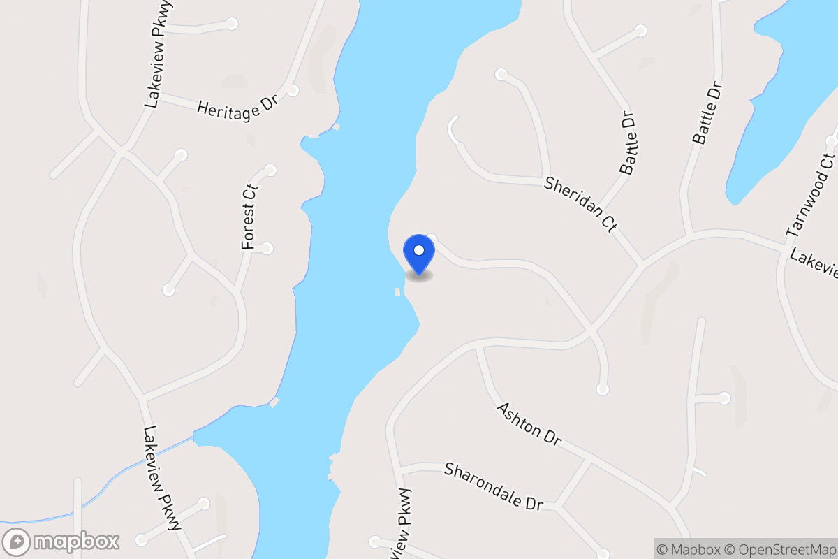 Map of 2305 Larchmont Ct