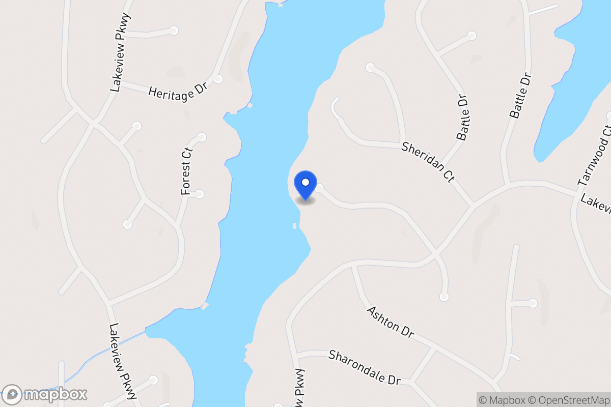 Map of 2306 Larchmont Ct