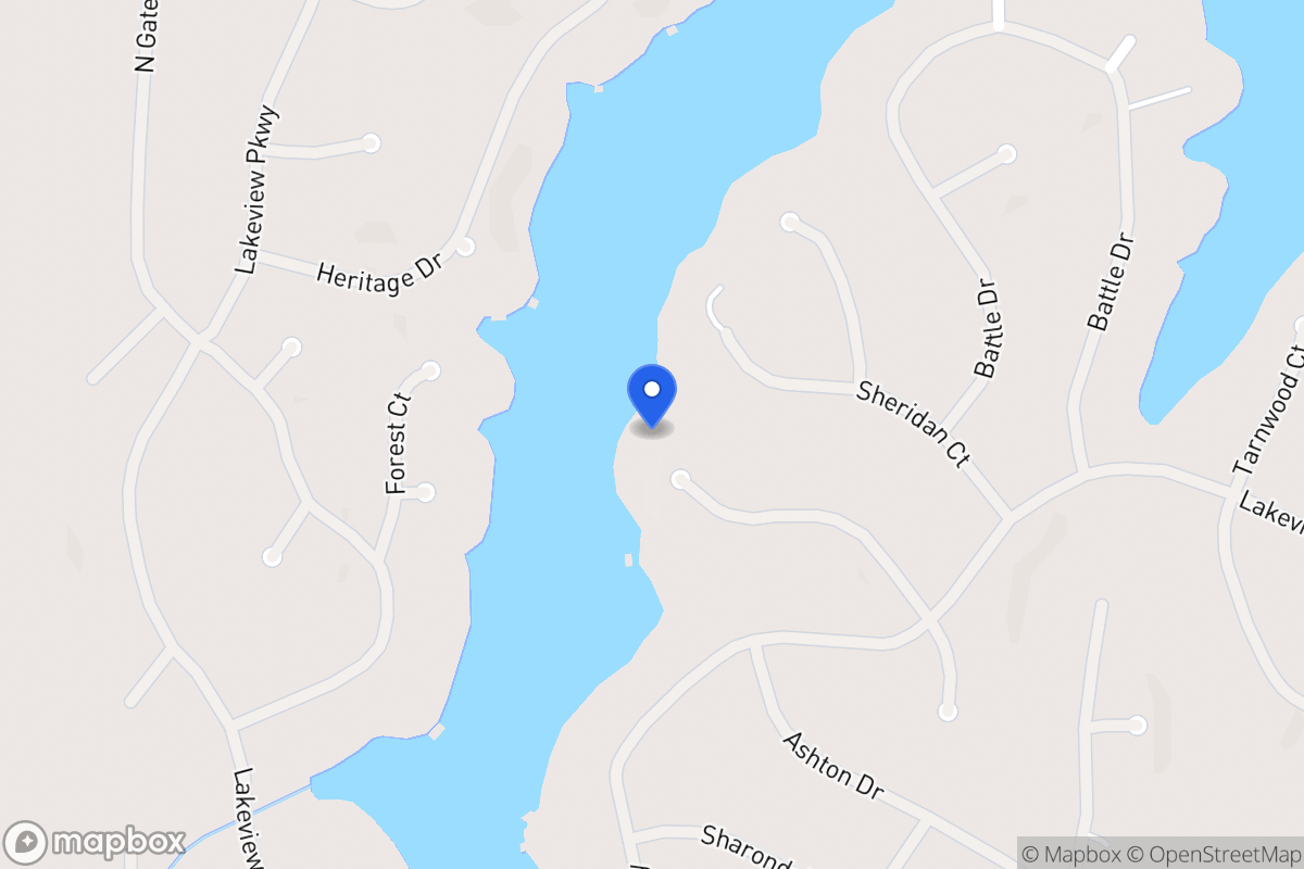 Map of 2308 Larchmont Ct