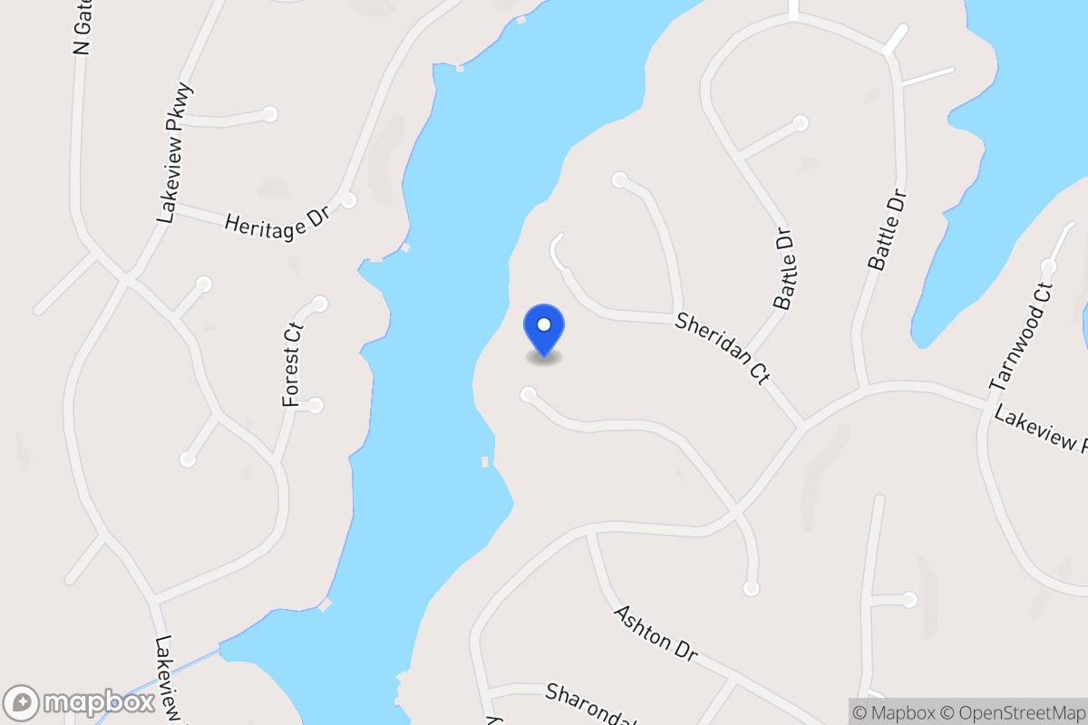Map of 2309 Larchmont Ct