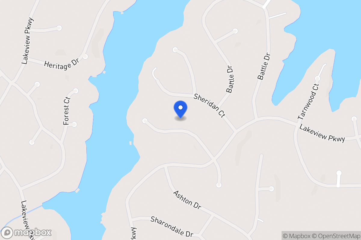 Map of 2313 Larchmont Ct