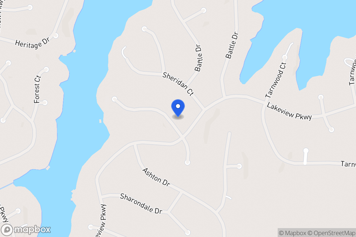 Map of 2318 Larchmont Ct