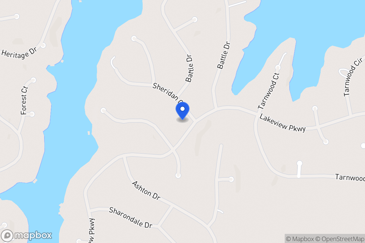 Map of 2321 Sheridan Ct