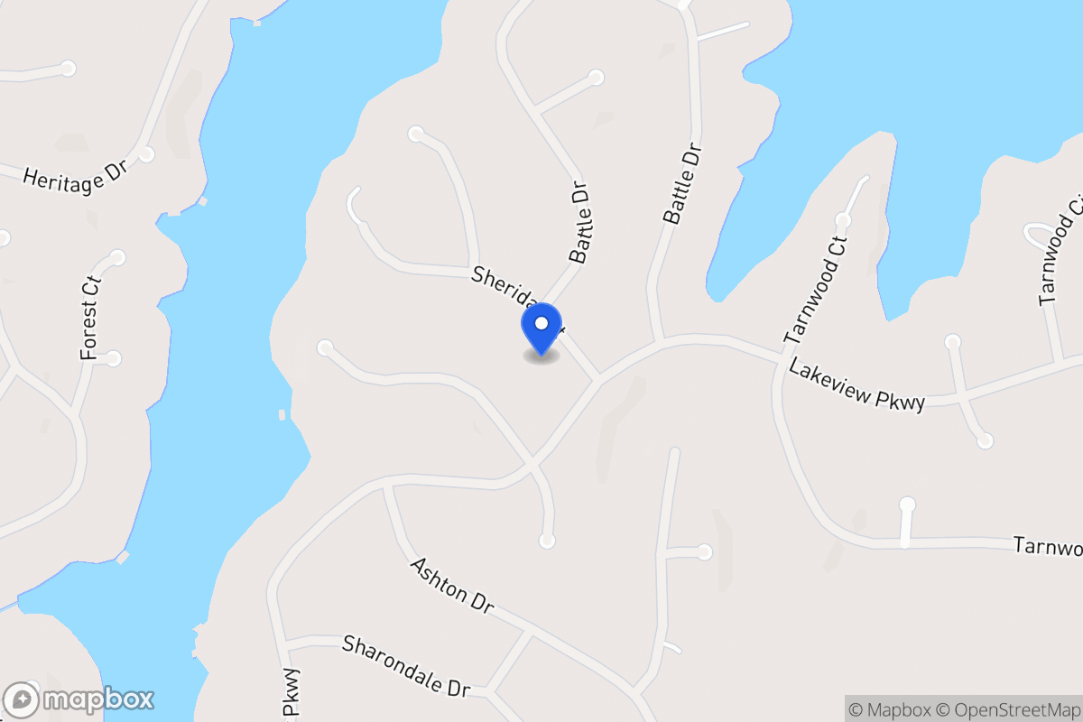 Map of 2322 Sheridan Ct