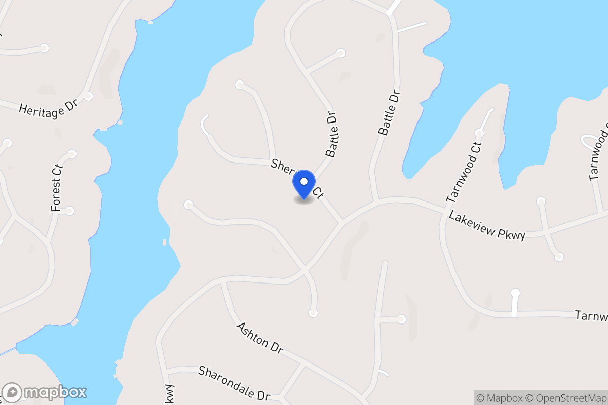 Map of 2323 Sheridan Ct