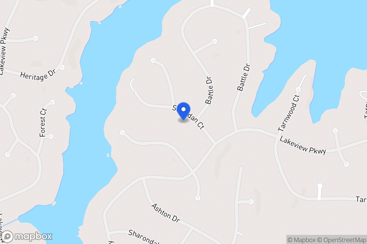 Map of 2325 Sheridan Ct