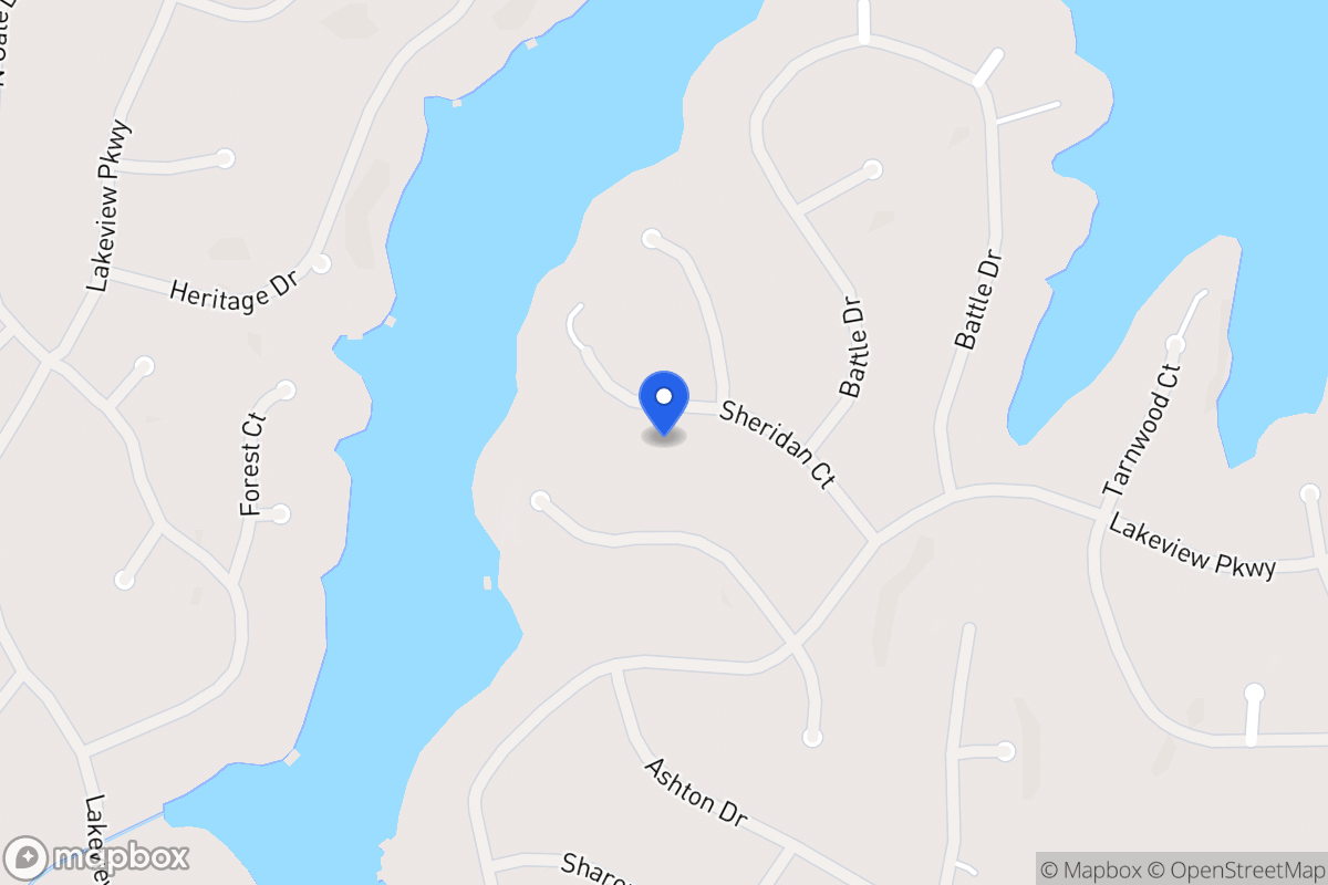 Map of 2329 Sheridan Ct