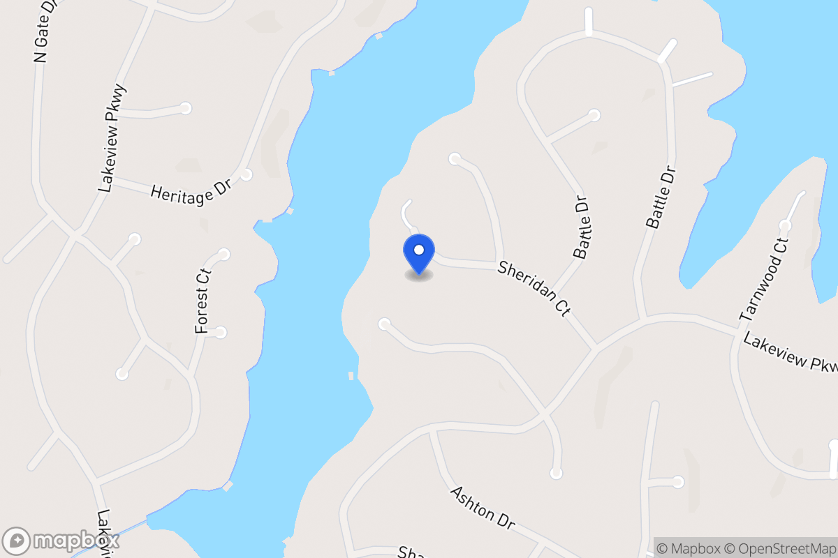 Map of 2331 Sheridan Ct