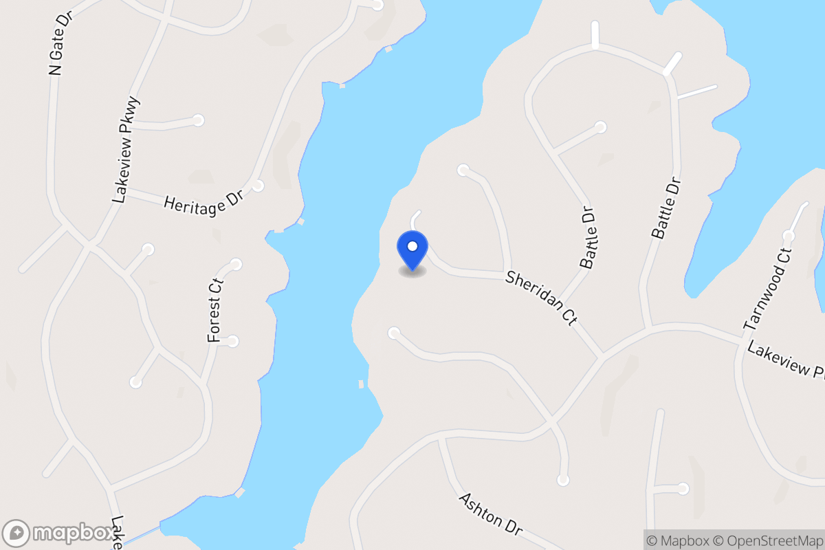 Map of 2332 Sheridan Ct