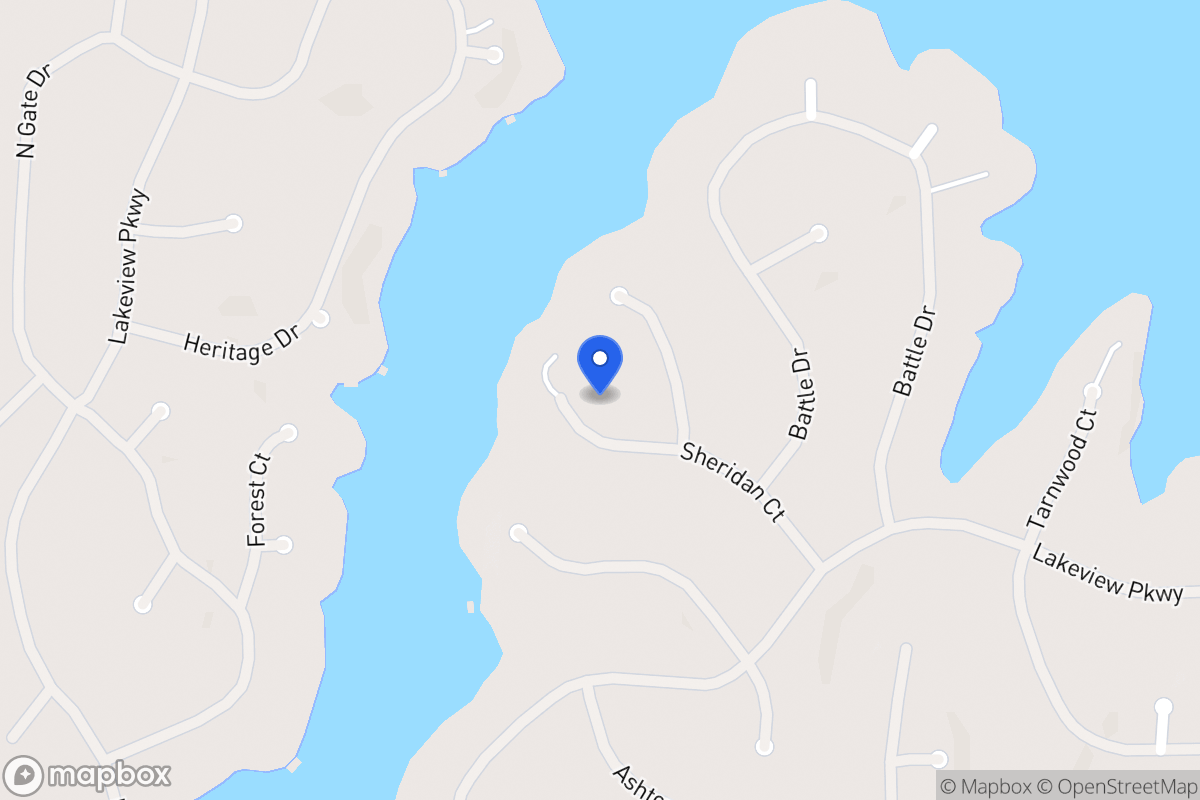Map of 2338 Sheridan Ct
