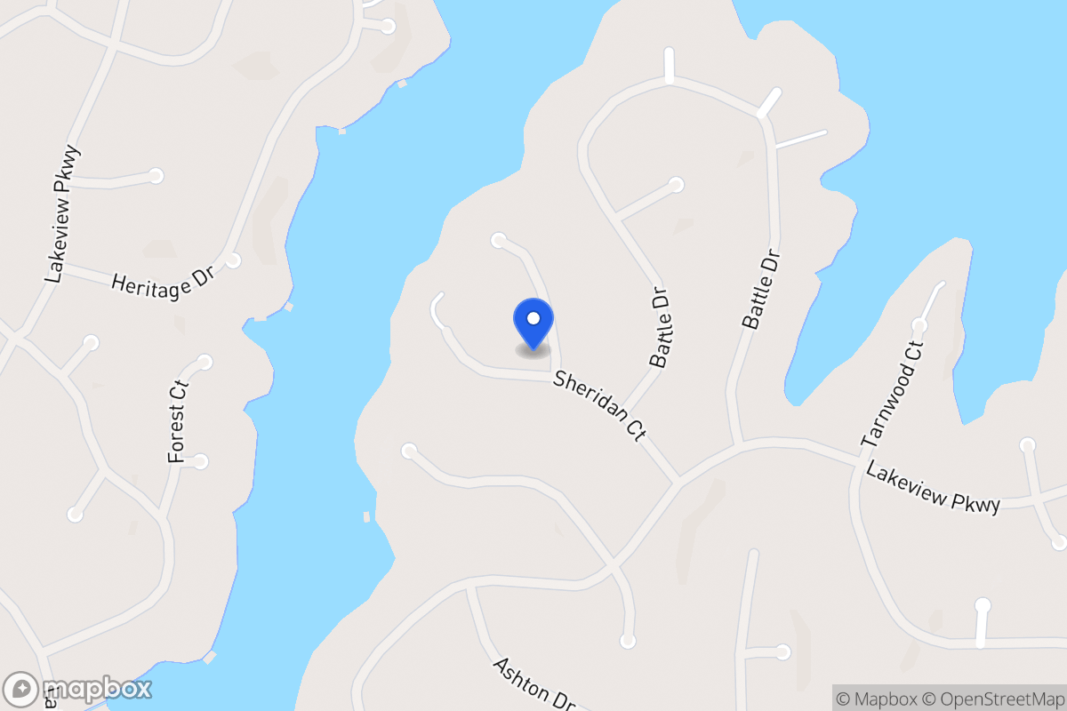Map of 2340 Sheridan Ct