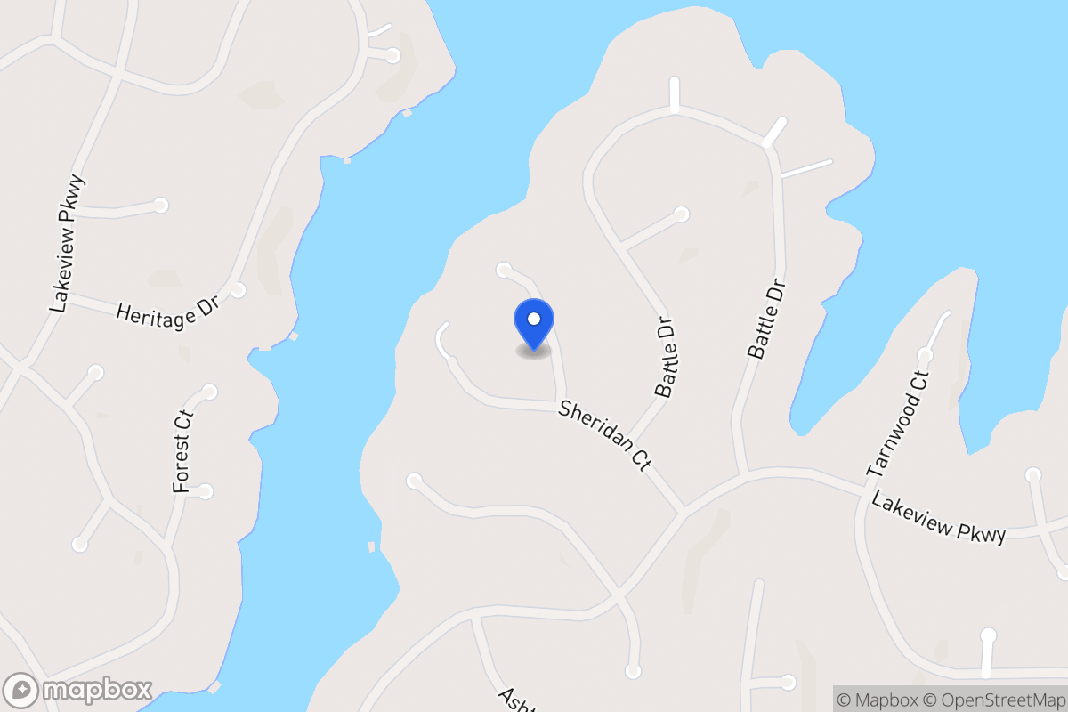 Map of 2341 Sheridan Ct
