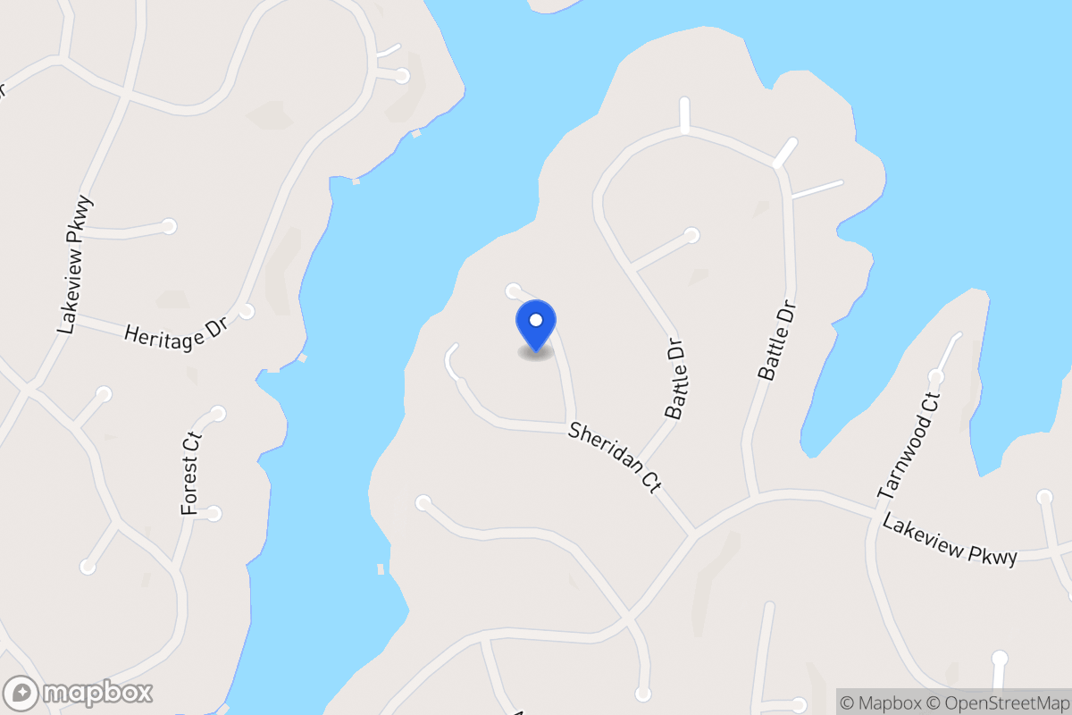 Map of 2342 Bowwood Ct