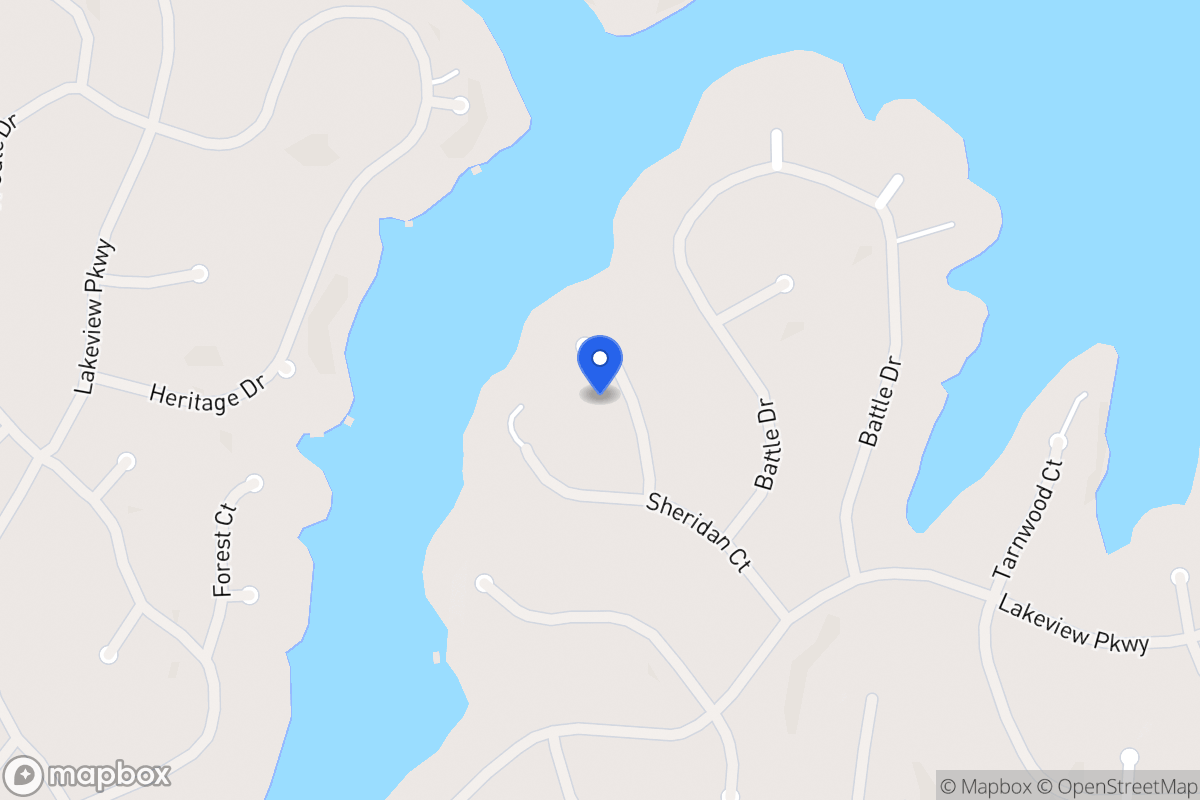 Map of 2343 Bowwood Ct