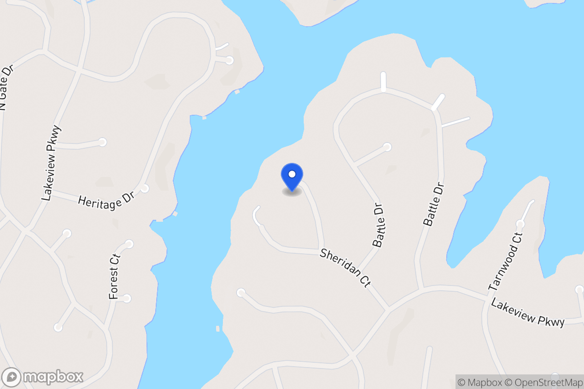 Map of 2344 Bowwood Ct