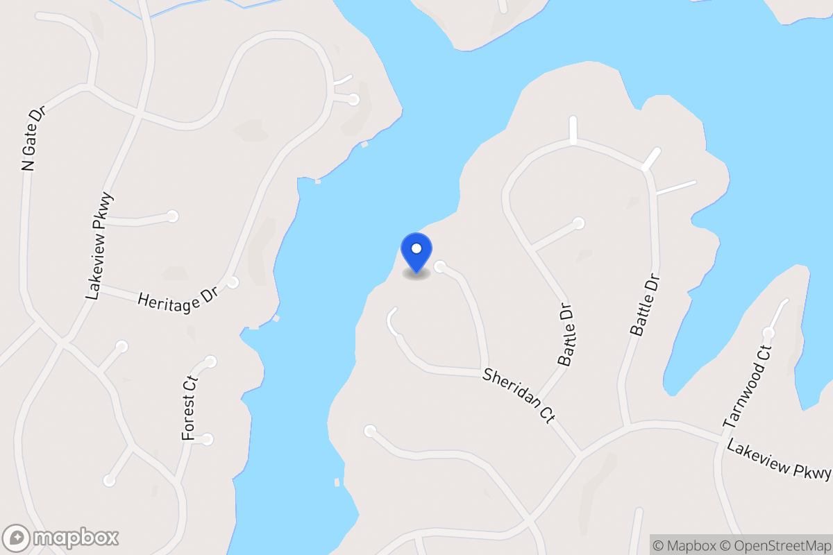 Map of 2346 Bowwood Ct