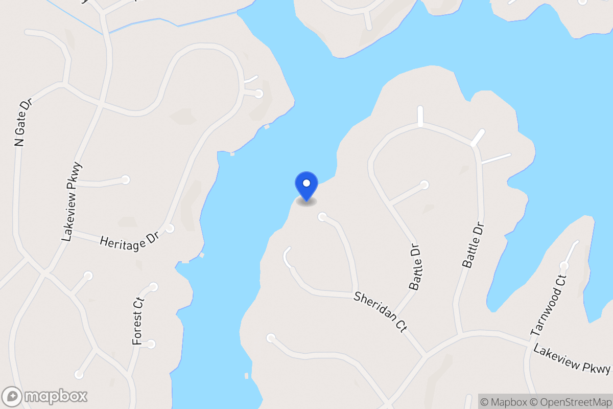 Map of 2347 Bowwood Ct