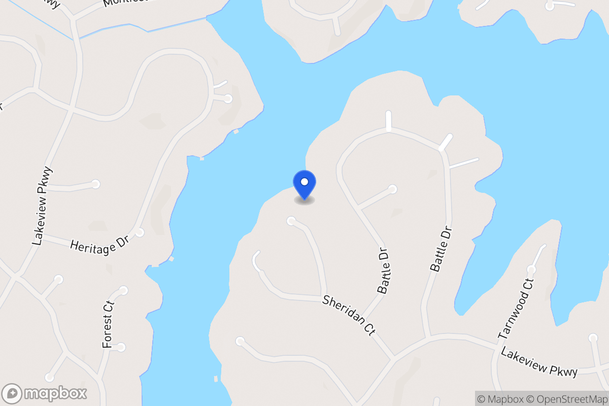 Map of 2349 Bowwood Ct