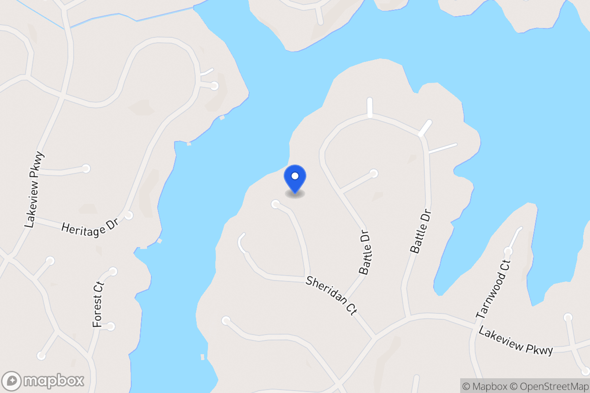 Map of 2350 Bowwood Ct