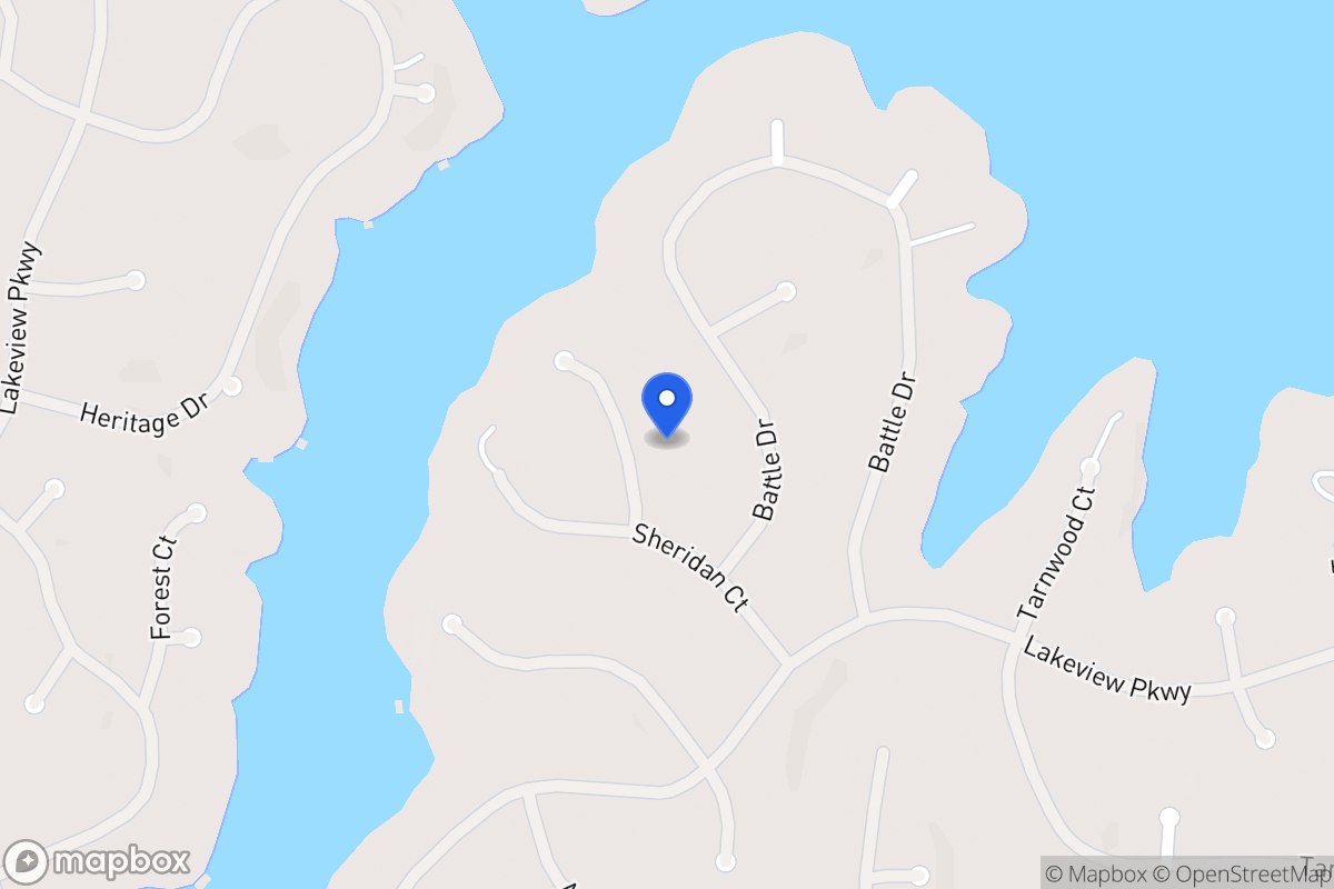 Map of 2354 Bowwood Ct