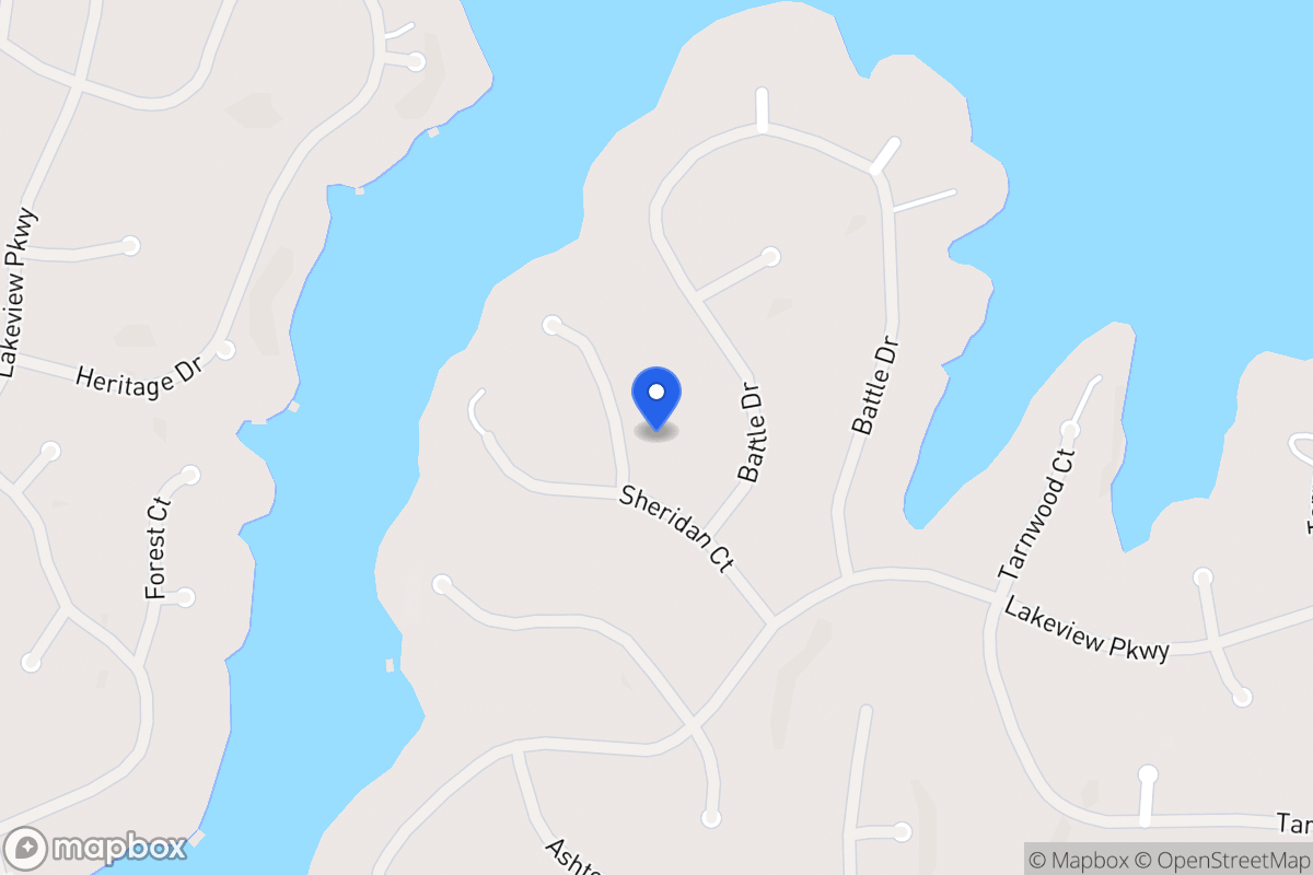 Map of 2355 Bowwood Ct