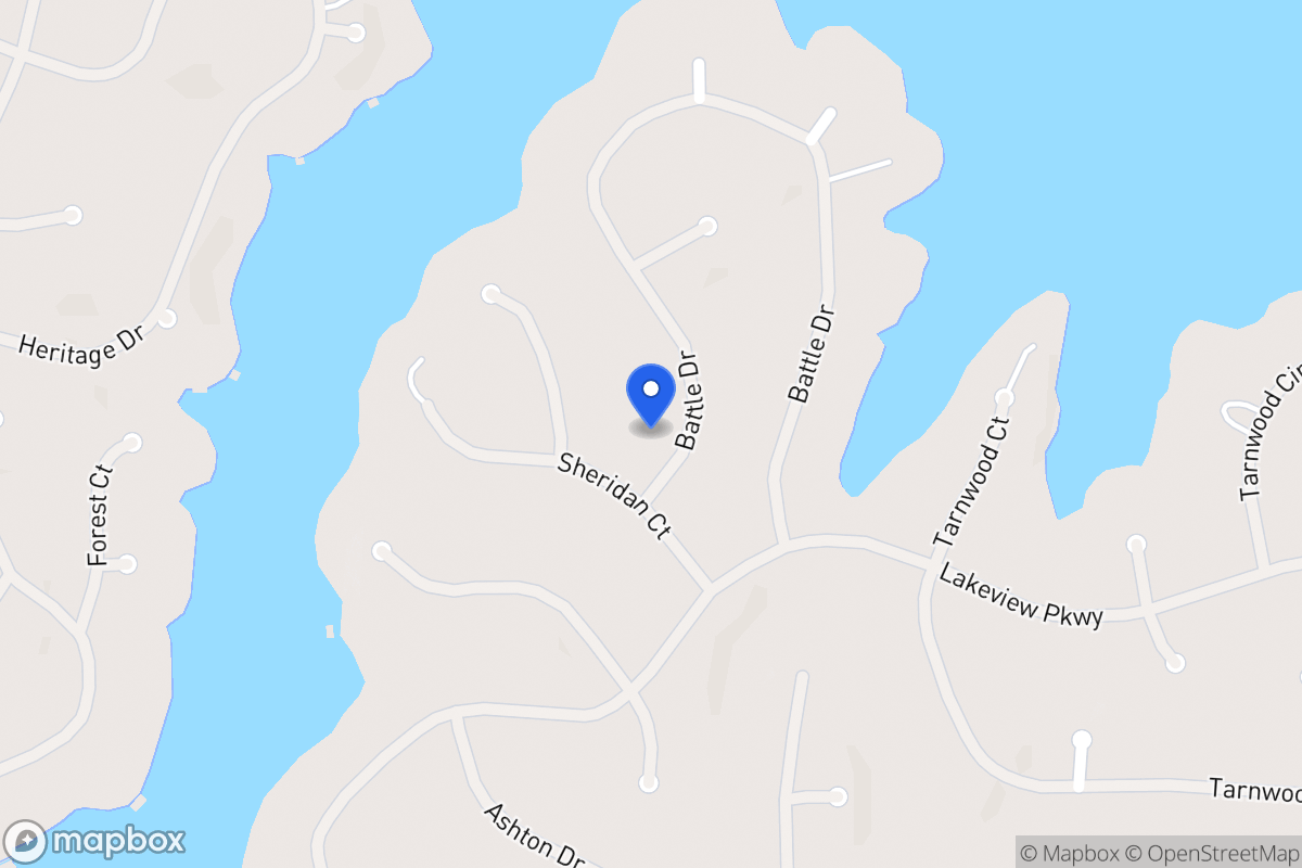 Map of 2358 Battle Dr