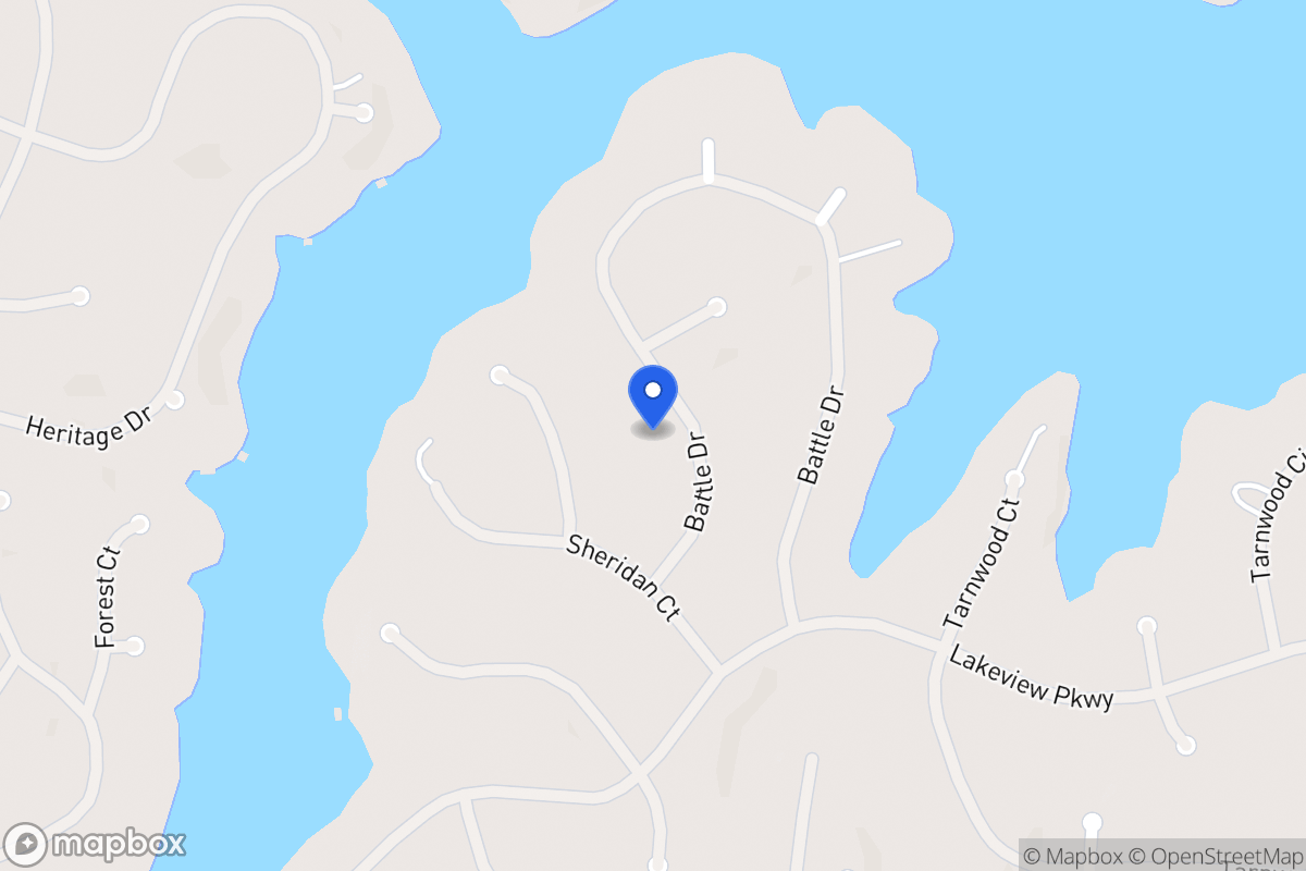 Map of 2361 Battle Dr