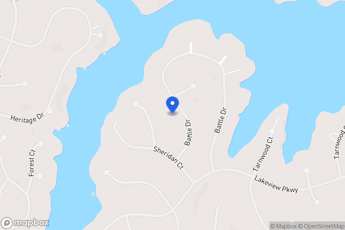 Map of 2362 Battle Dr