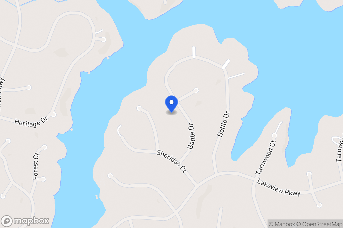Map of 2363 Battle Dr