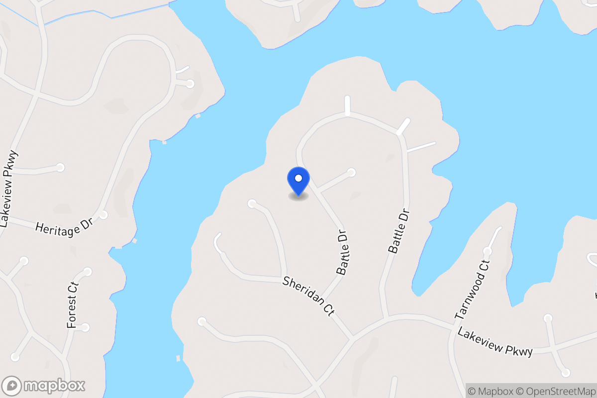 Map of 2365 Battle Dr