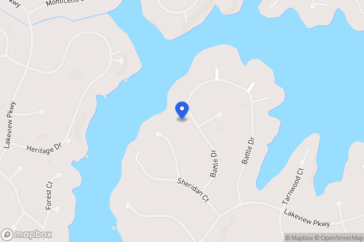 Map of 2366 Battle Dr