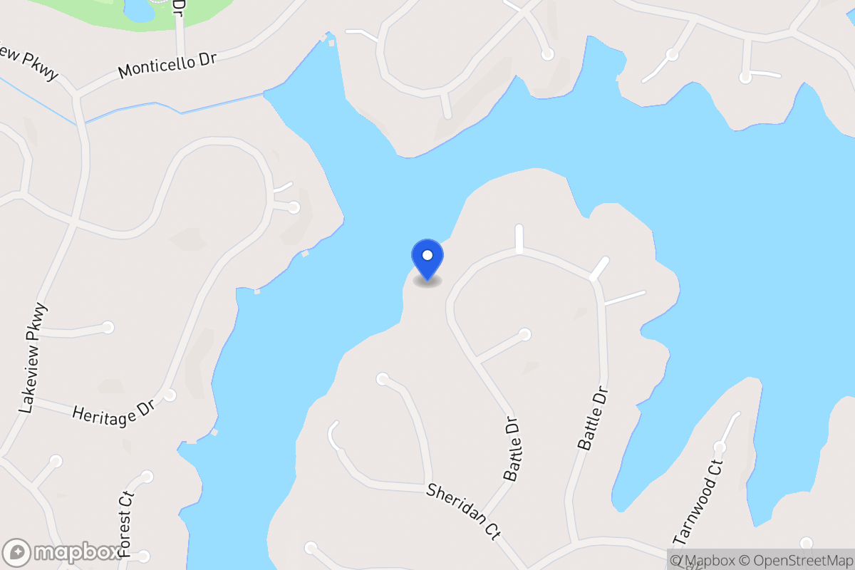 Map of 2370 Battle Dr