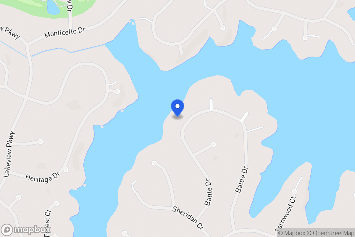 Map of 2371 Battle Dr