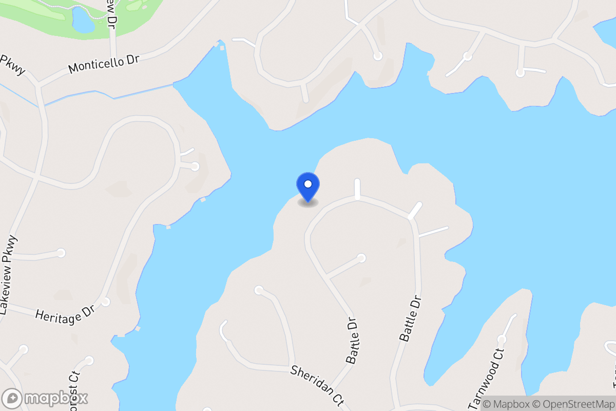 Map of 2372 Battle Dr