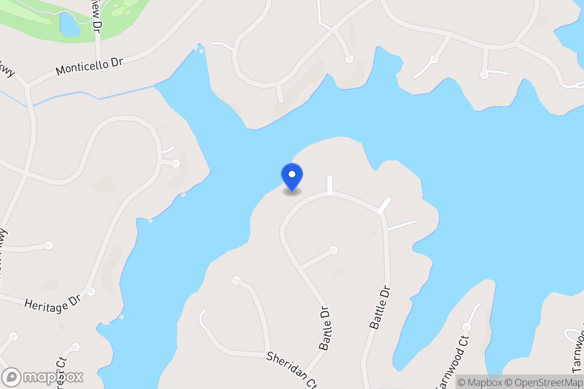 Map of 2373 Battle Dr