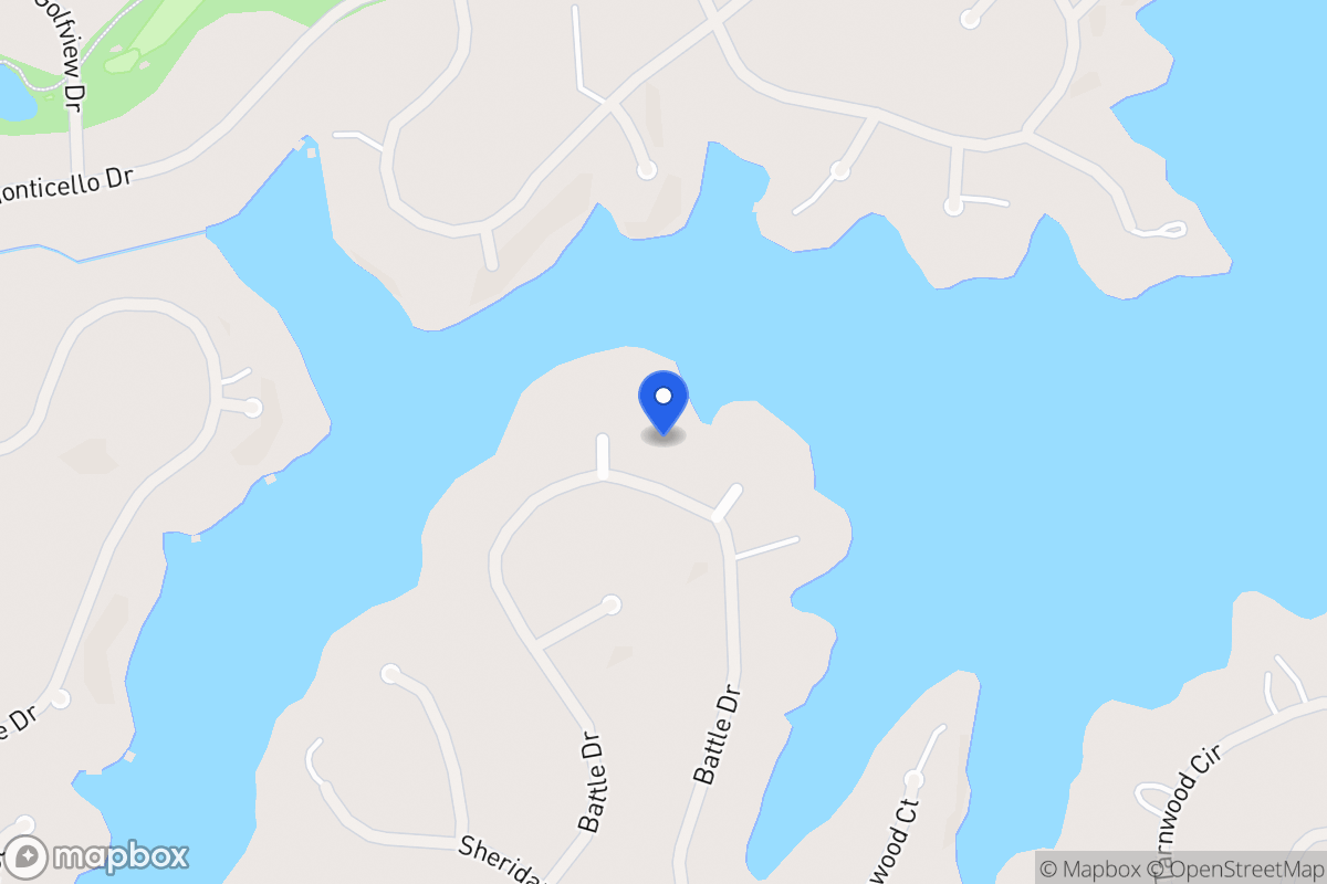 Map of 2379 Battle Dr
