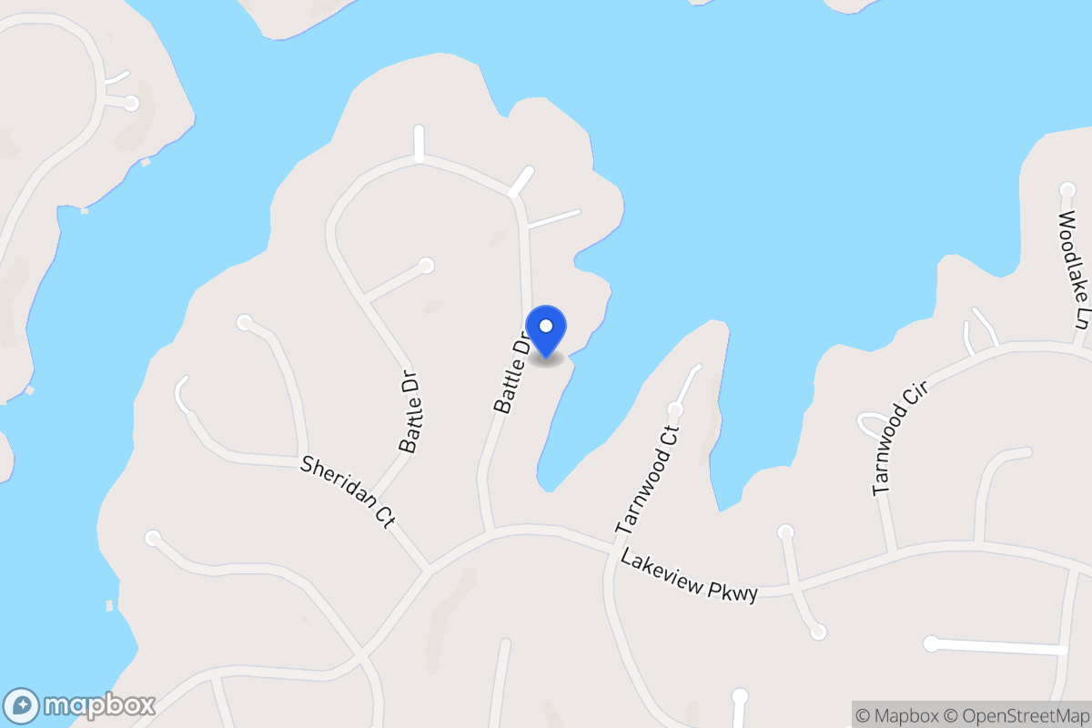 Map of 2390 Battle Dr