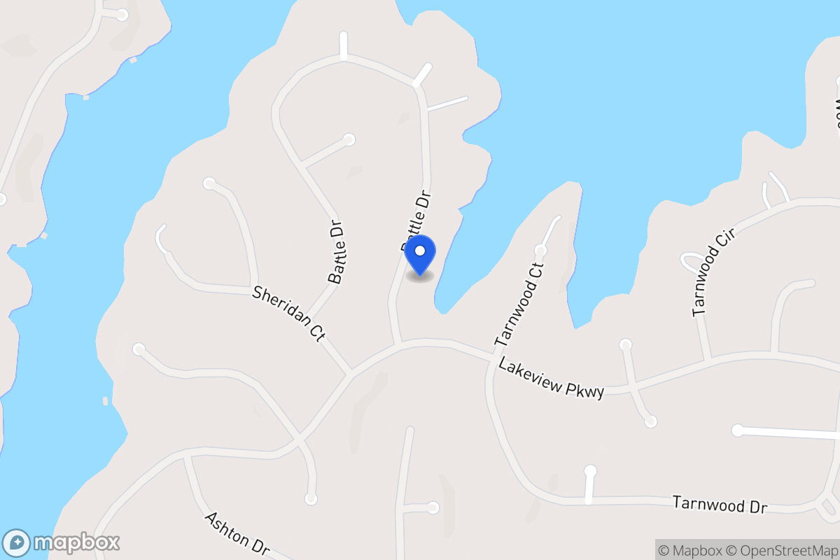 Map of 2394 Battle Dr